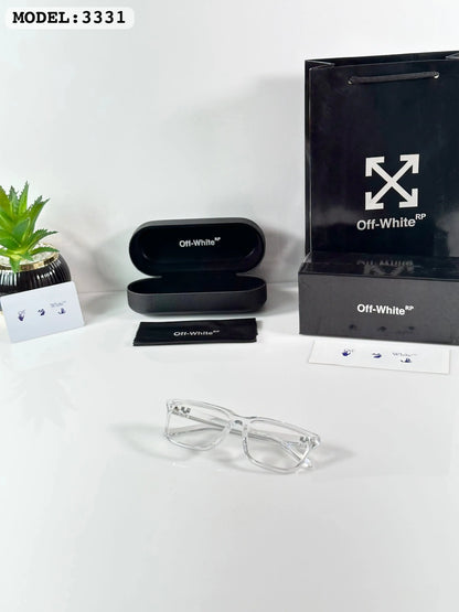 OFF WHITE TRANSPARENT FRAME