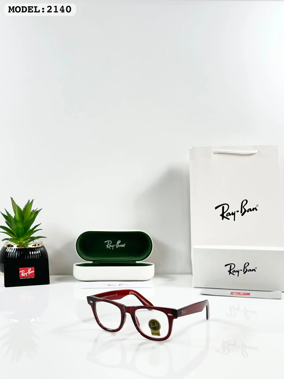 Raybann 2140 Maroon Frame