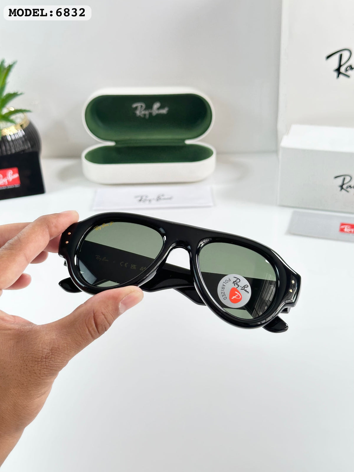 RB 4295 Black Aviators ASAP edition