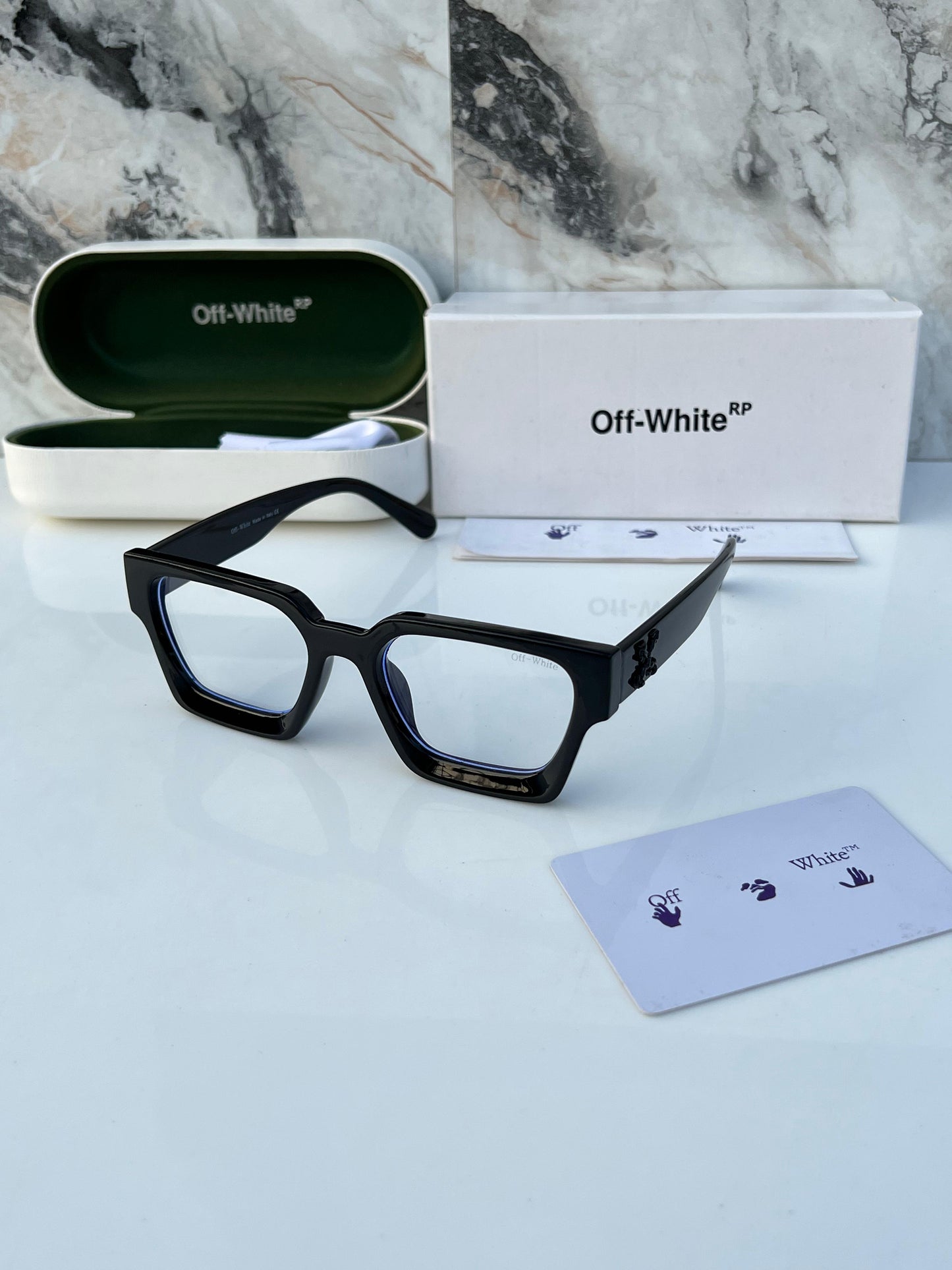OFF White Full Black Frame
