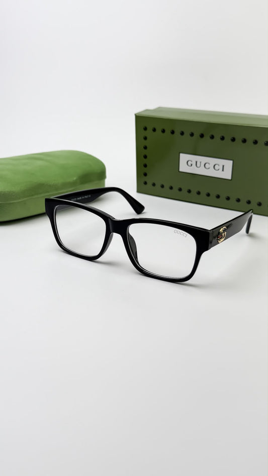 Guccii Logo Frame Black