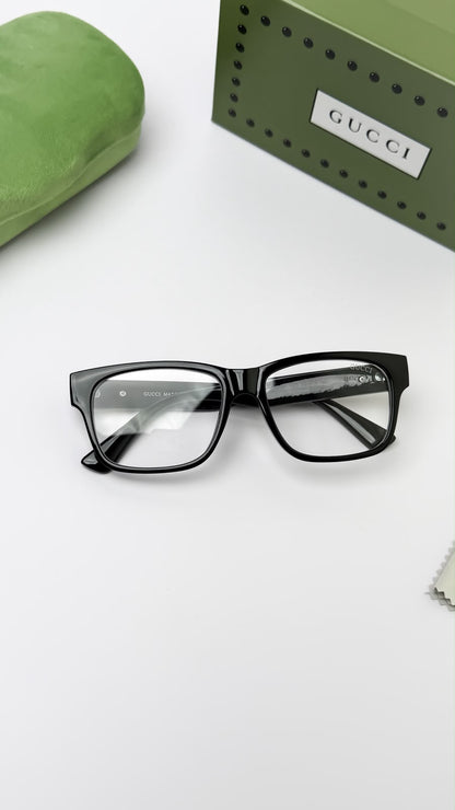 Guccii Logo Frame Black