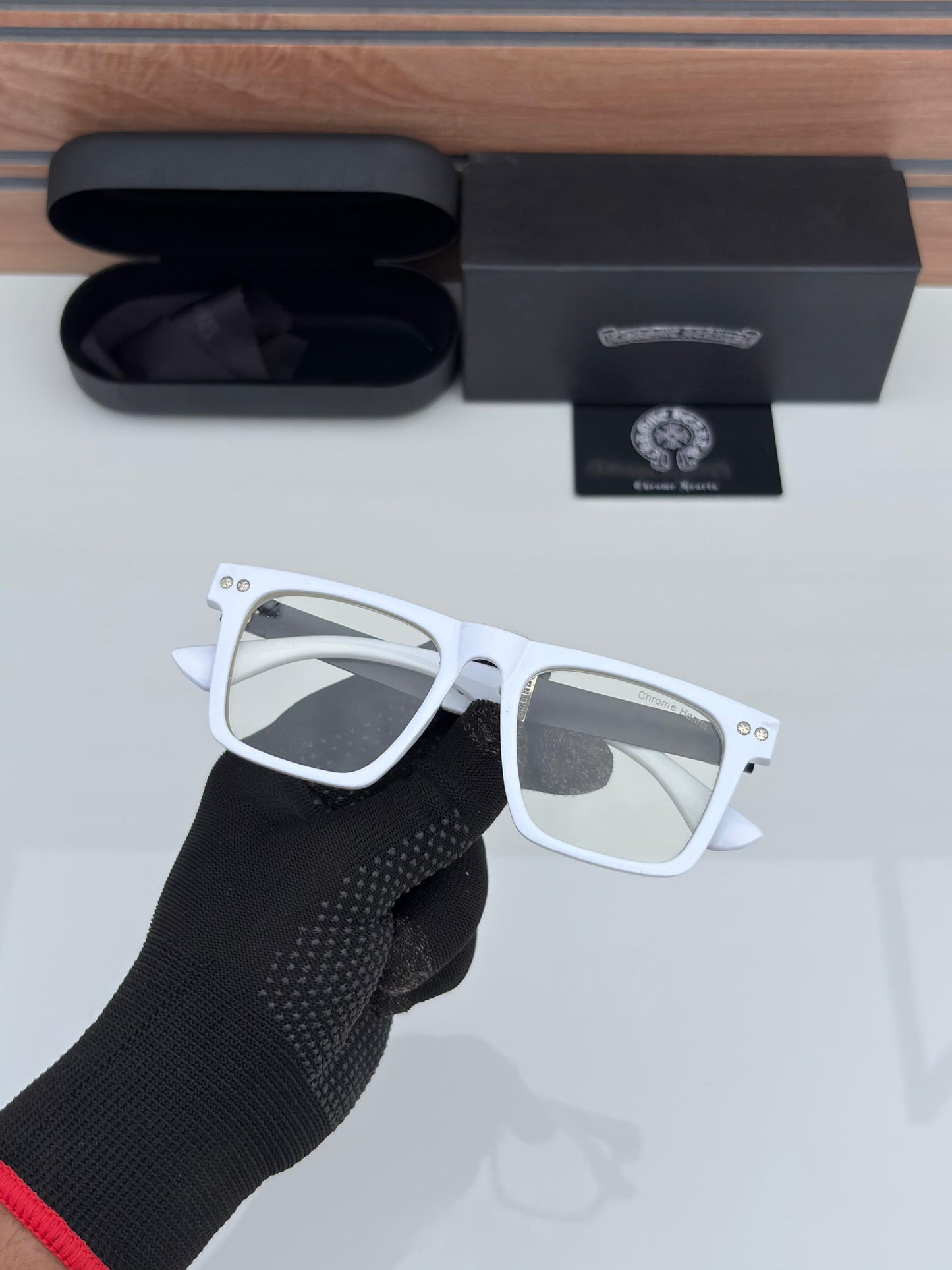 Chrome Hearts 1911 White Plano Frames