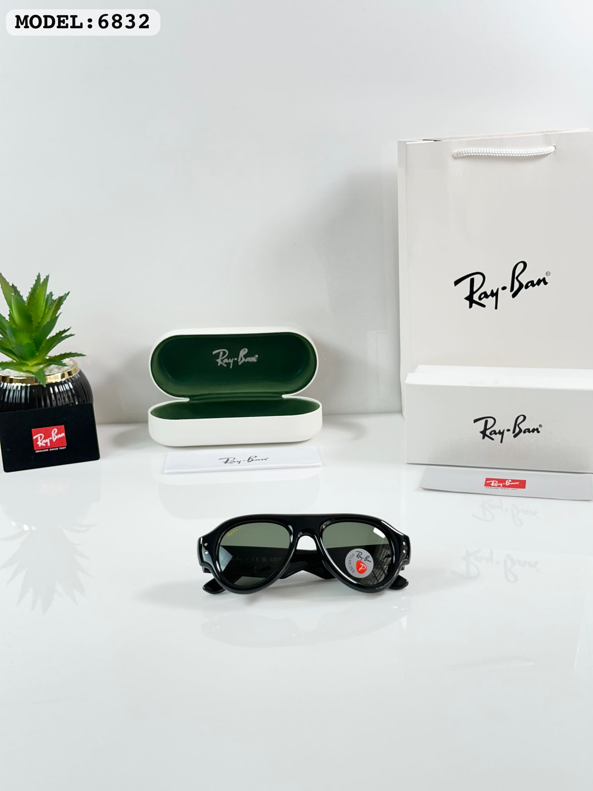 RB 4295 Black Aviators ASAP edition