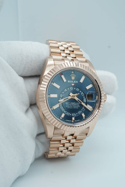 ROLEX SKY DWELLER - GOLD BLUE
